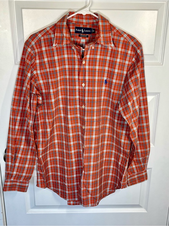 Ralph Lauren Other - Polo Ralph Lauren Mens Medium Orange Plaid Button Down Preppy Shirt